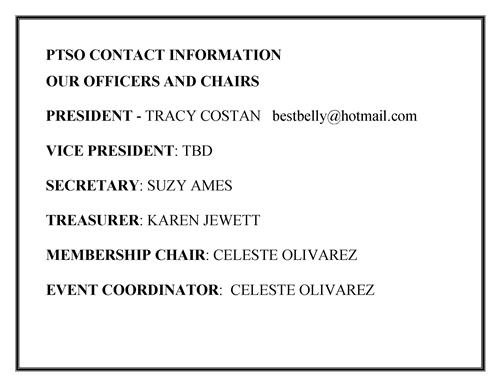 PTSO Contacts